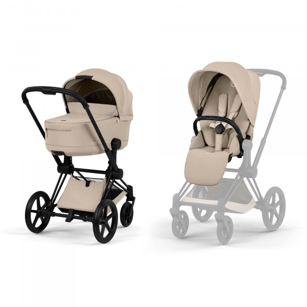 CYBEX Platinum Priam 2in1 Comfort - Matt Black / Cozy beige 2026